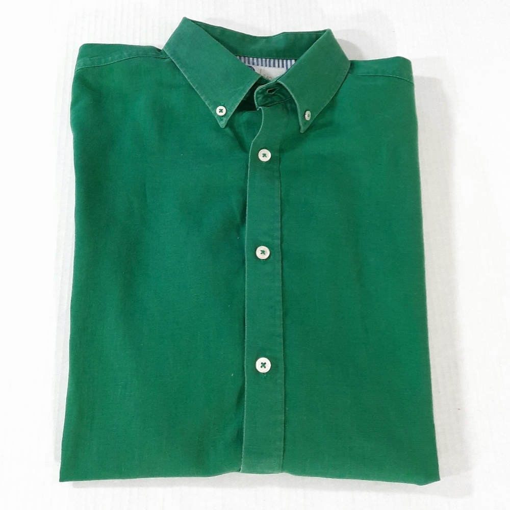 Boden Linen Blend Short Sleeve Shirt